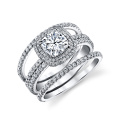Свадебные украшения 925 Серебряные кубические циркониевые кольца для женщин